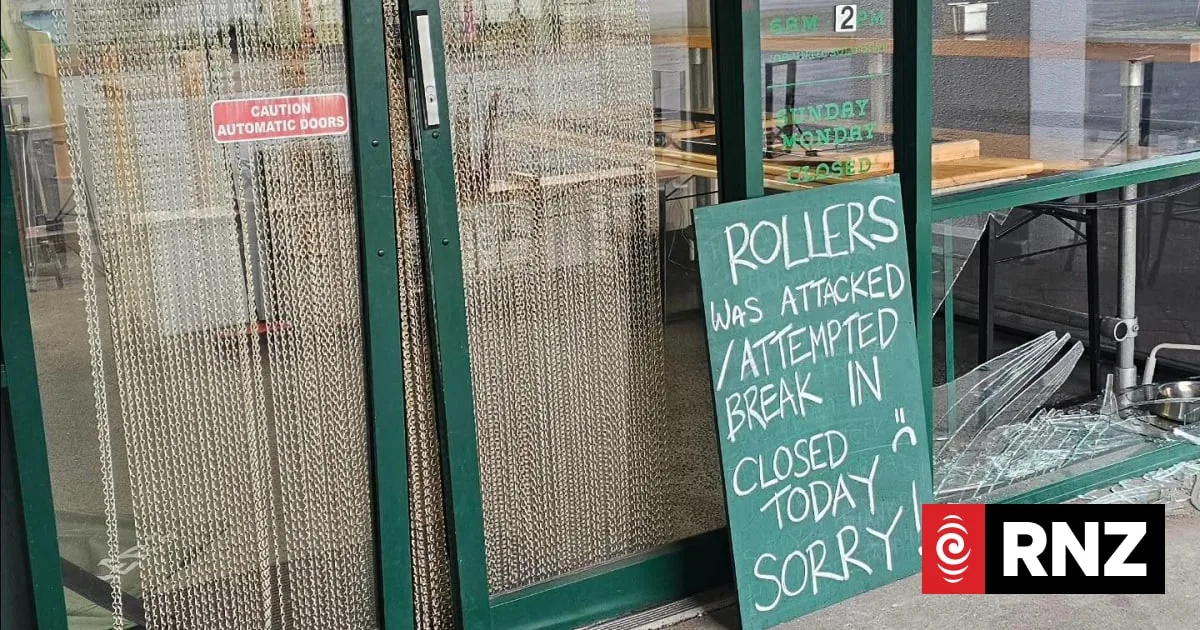 Auckland bakery famed by Ryan Fox damaged in attempted break-in