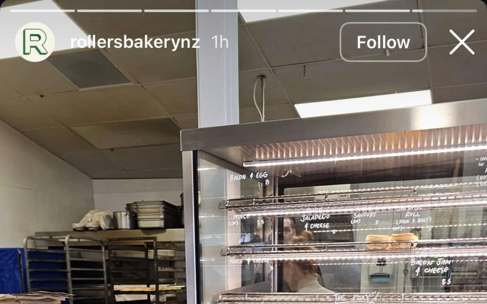 Rollers Bakery was cleaned out of pies, after the Ryan Fox shout out.